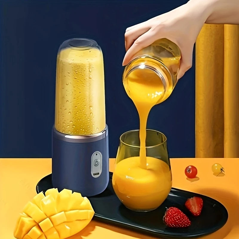 Liquidificador Portátil 400ML Com 6 Laminas (Com 2 Copos)