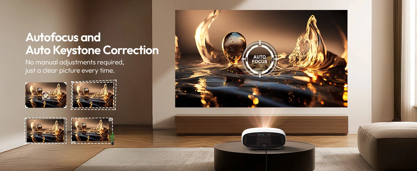 Projetor Smart 4K Ultra HD 1000 ANSI com Android