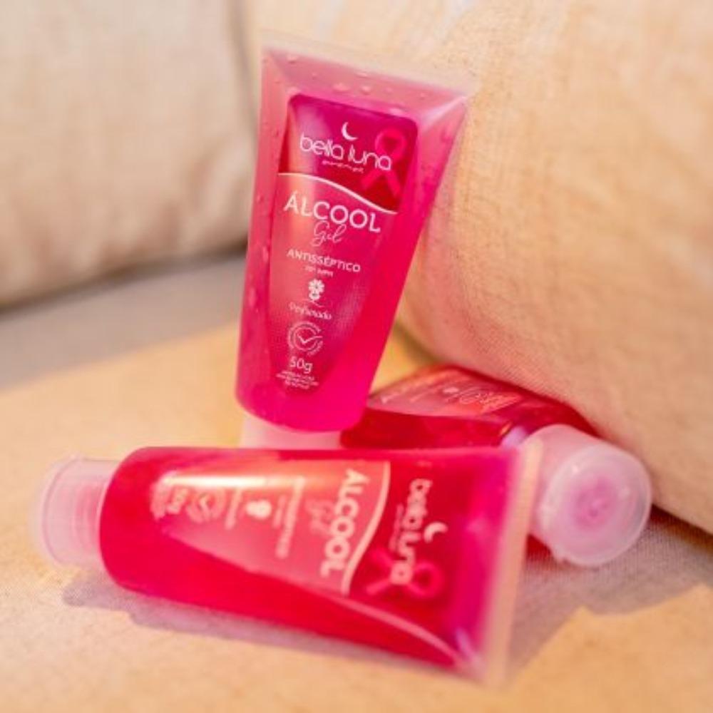 �lcool gel aromatizado 70% aroma rosa e ylang 50g