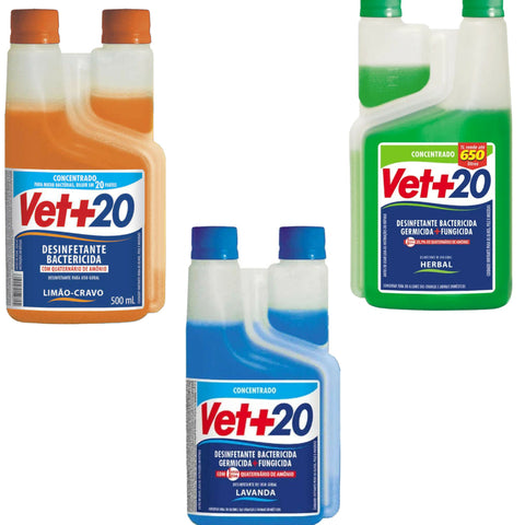 Desinfetante eliminador de odores de xixi e urina de pets Vet+20 500ml