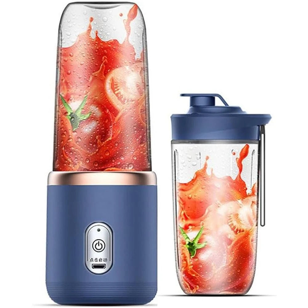 Liquidificador Portátil  400ML Com 6 Laminas (Com 2 Copos)