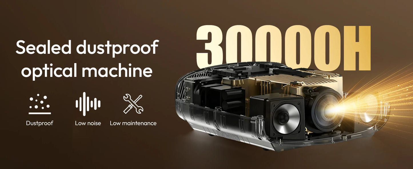 Projetor Smart 4K Ultra HD 1000 ANSI com Android
