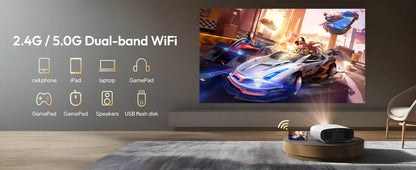 Projetor Smart 4K Ultra HD 1000 ANSI com Android