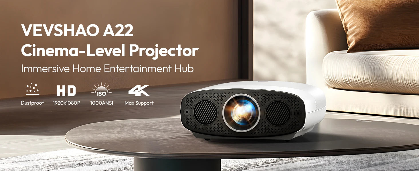 Projetor Smart 4K Ultra HD 1000 ANSI com Android