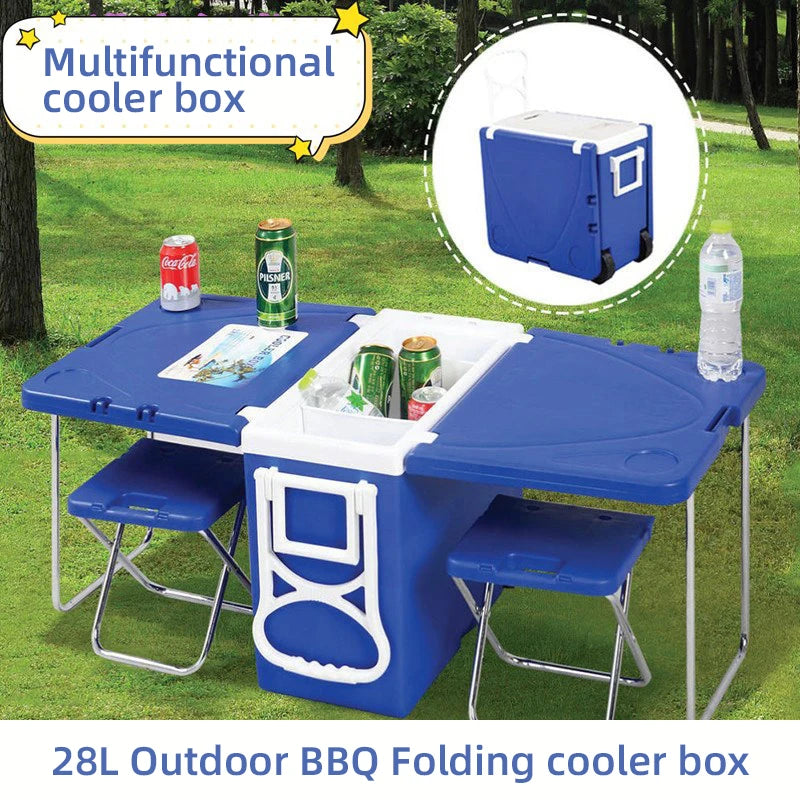 Super Caixa Térmica Cooler Multifuncional 32L 5 em 1