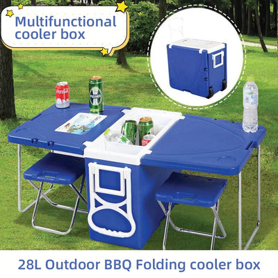 Super Caixa Térmica Cooler Multifuncional 32L 5 em 1