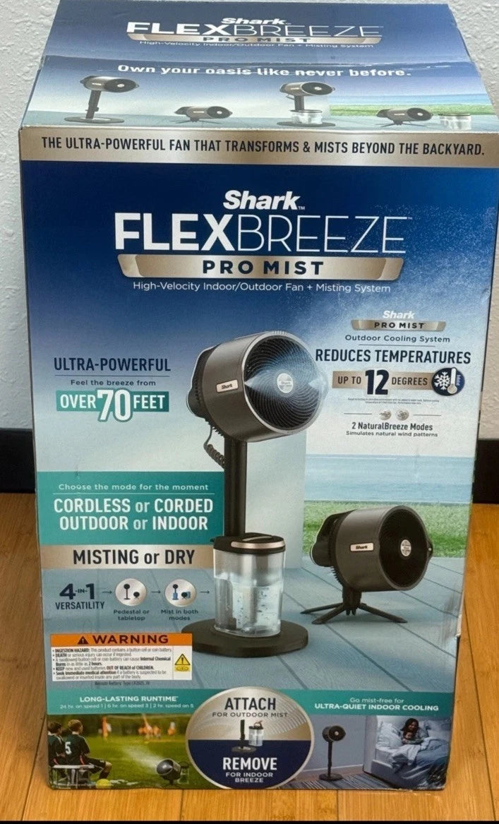 Ventilador Shark FlexBreeze Pro com Névoa