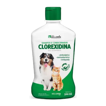 Shampoo veterin�rio antiqueda com clorexidina Kelldrin para pets