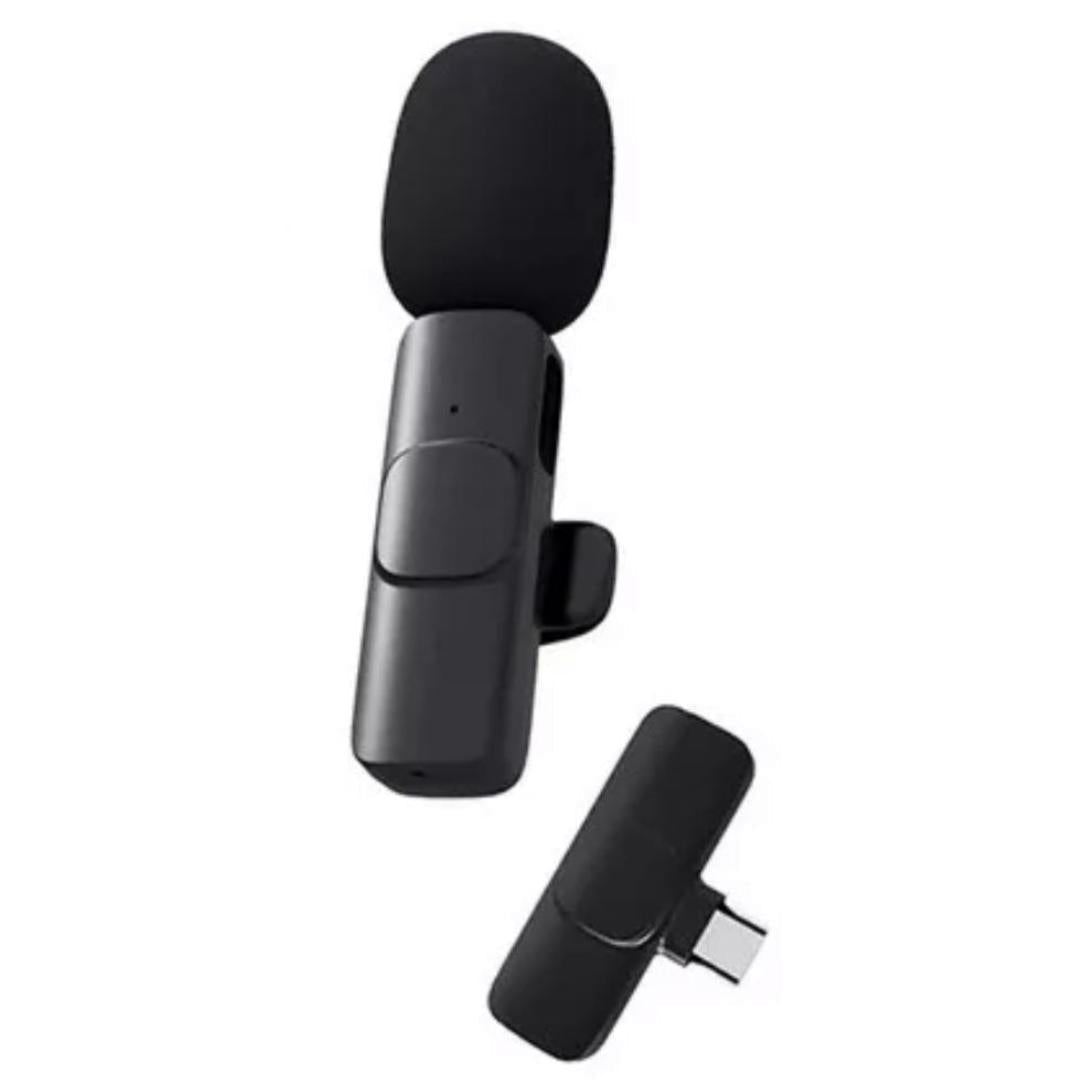 Microfone de lapela sem fio USB Tipo-C